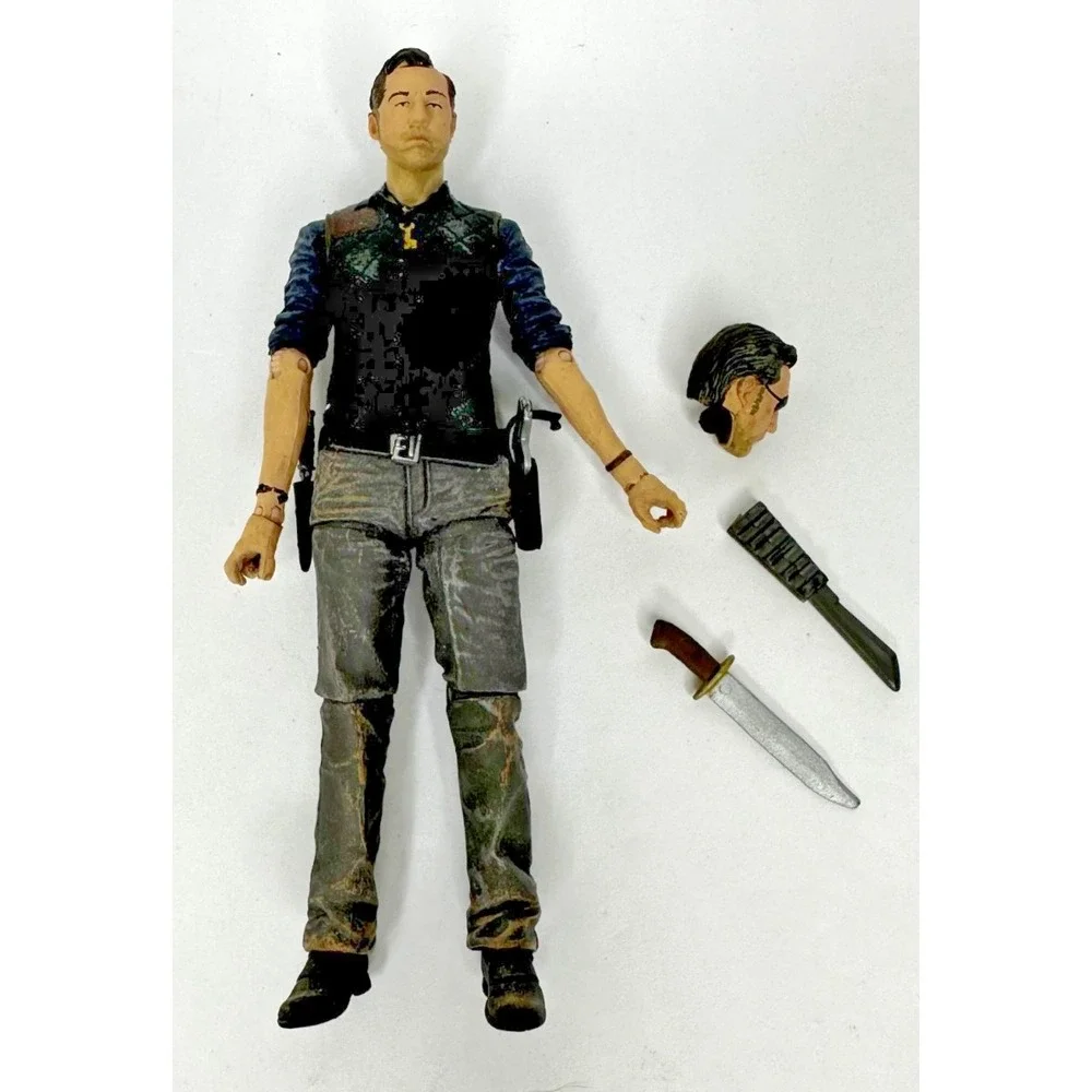 Walking Dead Series 4 The Governor toy figure Head eyepatch Knife McFarlane Toys